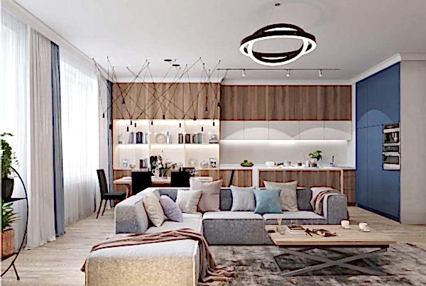 Дизайн интерьера квартиры 68м2