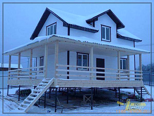 Строительство дома 54 м2