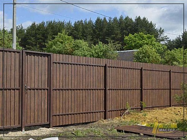Забор из профнастила 60 мп