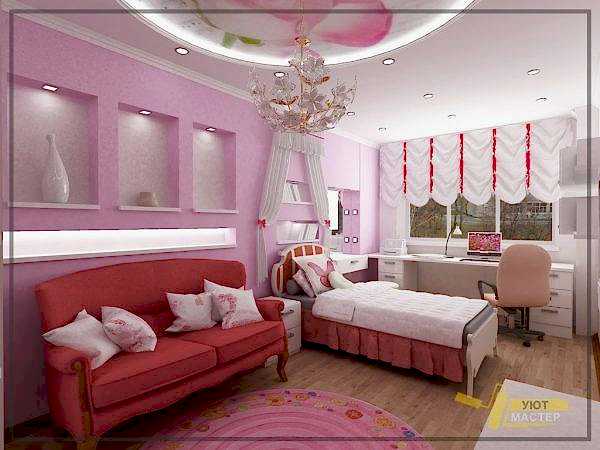 Ремонт детской 18 м2